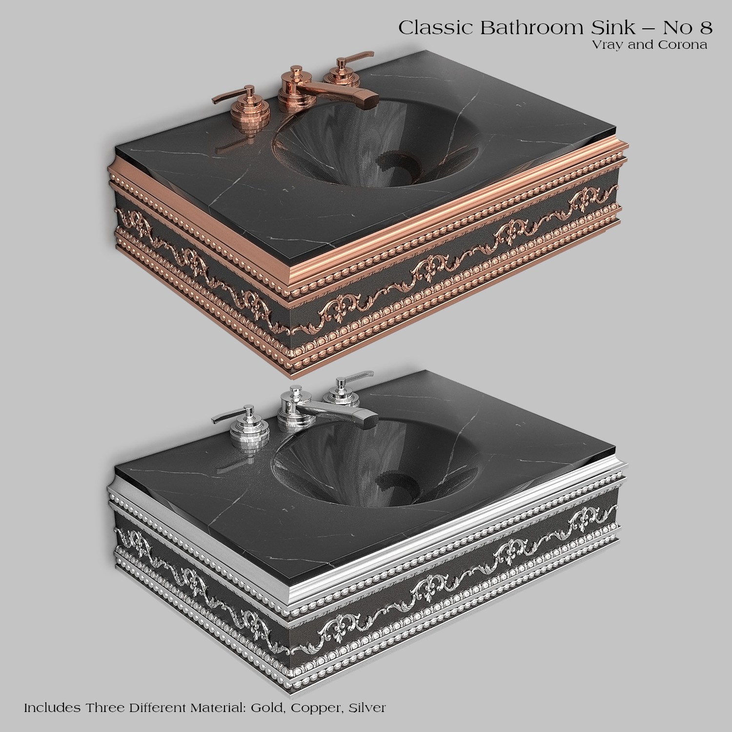 ArtStation - Classic Wash Basin _ No 8 | Resources