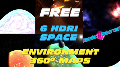 ( Almost ) 6 FREE SPACE HDRI ENVIRONMENT MAPS -Equirectangular format-