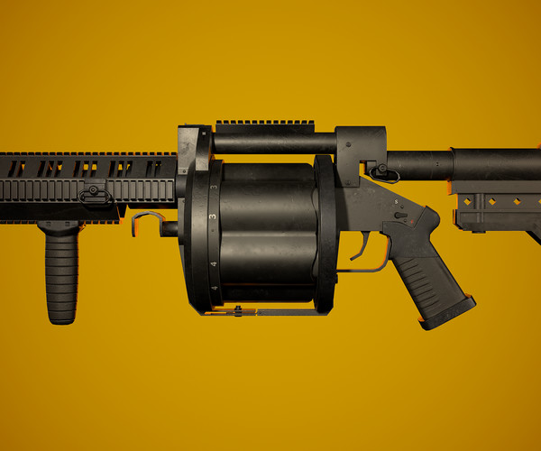 ArtStation - M32 MGL Grenade Launcher - Game Model | Resources