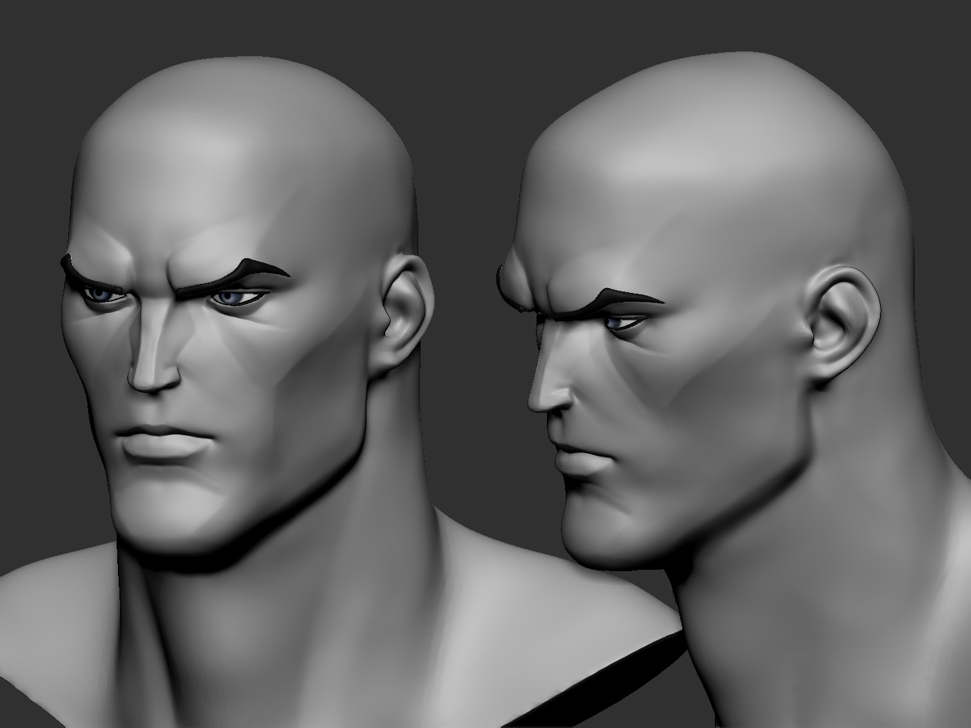 Artstation - Hero Head Comic Basemesh 