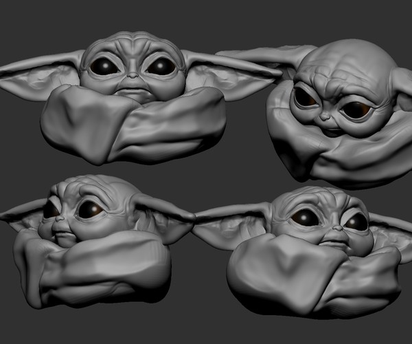 ArtStation - baby yoda head sketch | Resources