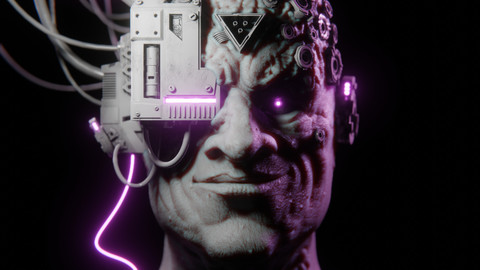 Cyberpunk Portrait Blend. File
