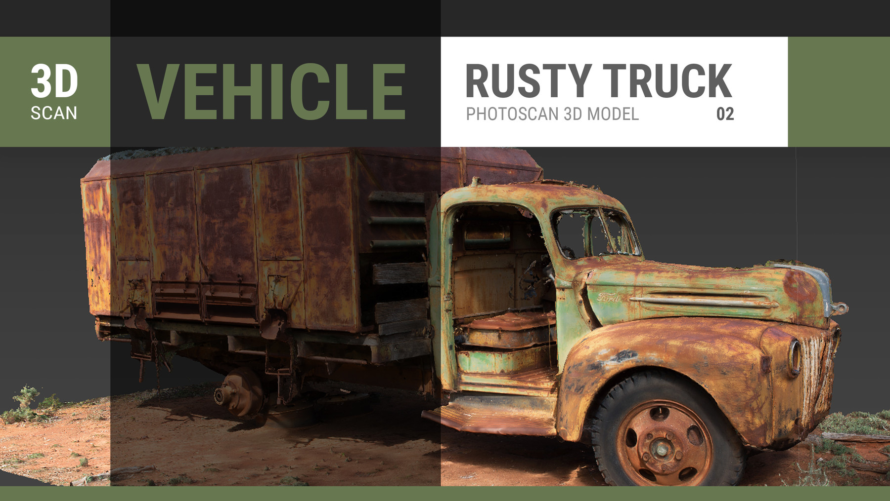 ArtStation - Rusty Truck 01 3D SCAN | Game Assets