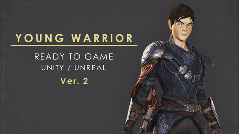 Young Warrior - Ver 2 - Ready to Game - Low Poly - 3D Model