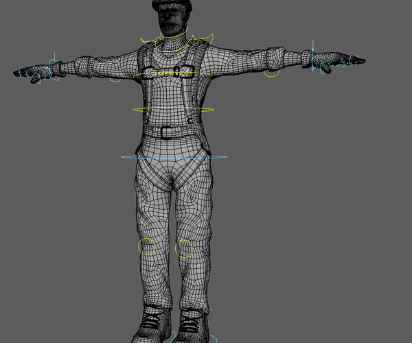 ArtStation - Worker - Construction - Ready to Game - Low Poly - 3D ...