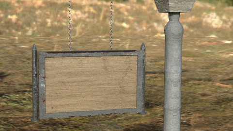 All in one package - 5 Old sign Models - Low Poly