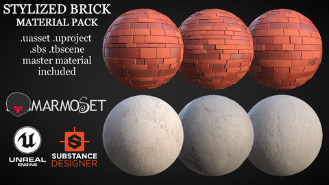 Stylized Brick Material Pack