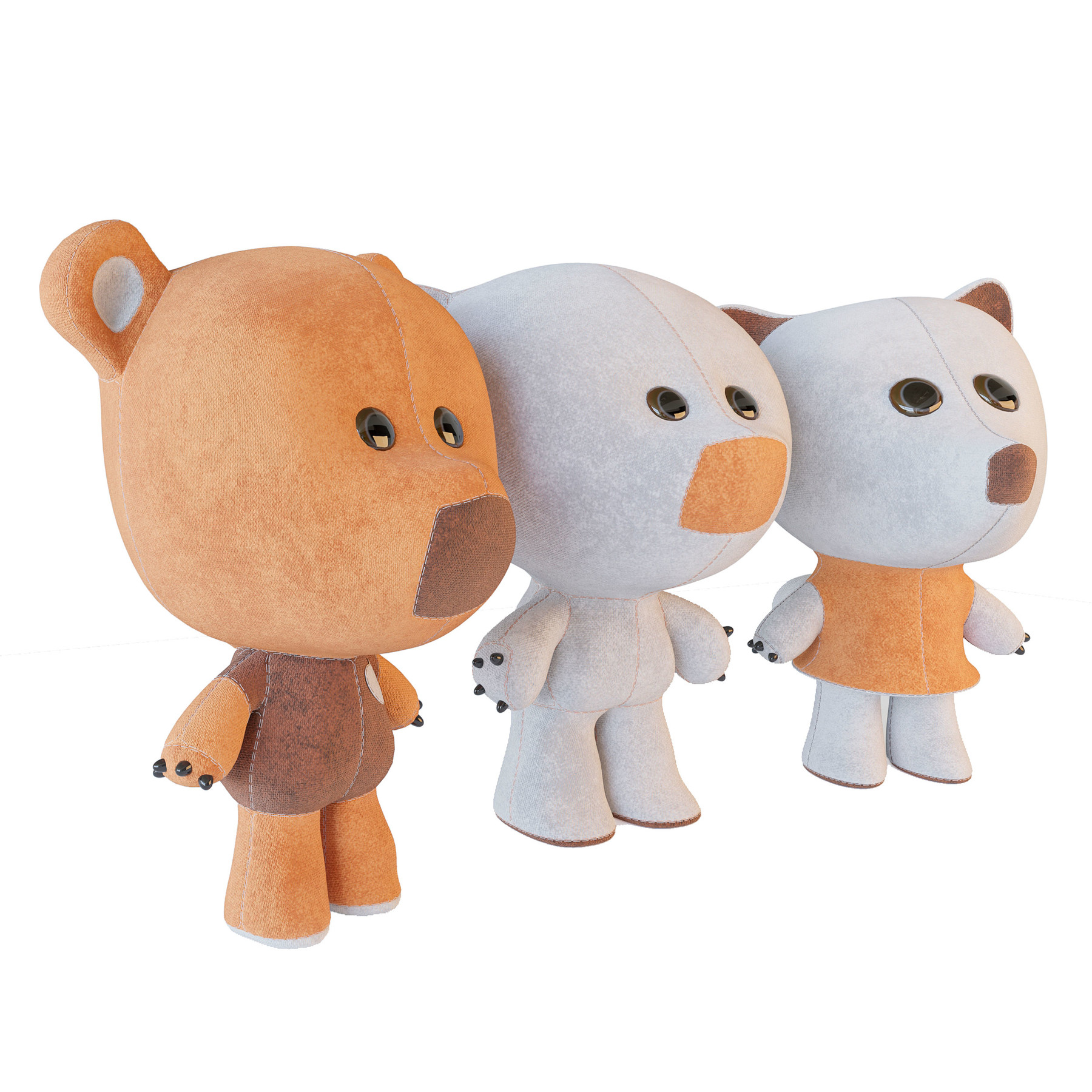 ArtStation Plush Toys Wiki MiMi Bears 3D model 3D model Resources