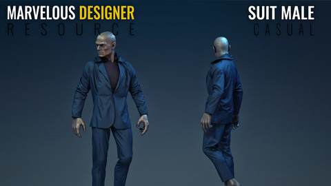 Suit - Casual - Marvelous Designer Resource