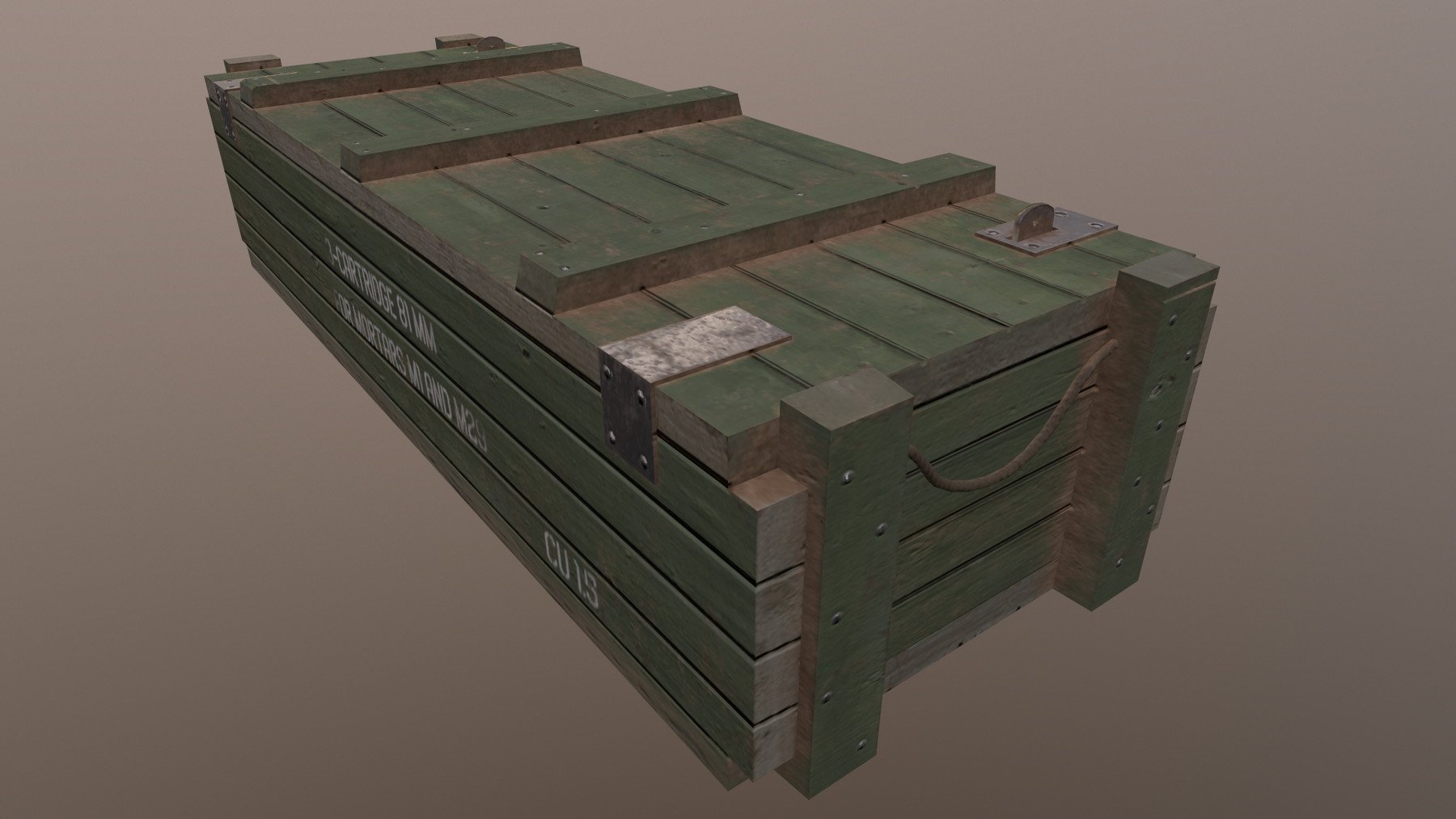 ArtStation - Wooden Army Ammo Crate | Resources