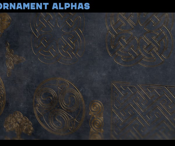 celtic patterns alpha zbrush