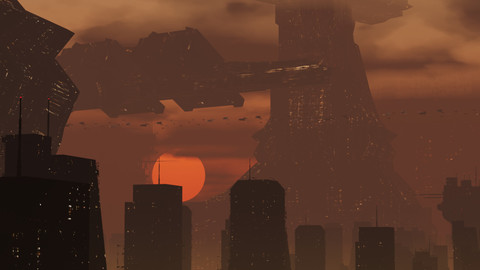 blender eevee realtime scifi environment