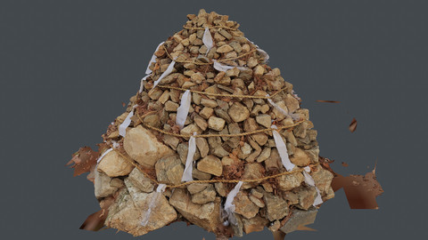 Photoscan_Rock_0002_only HighPoly Mesh (16K Texture)