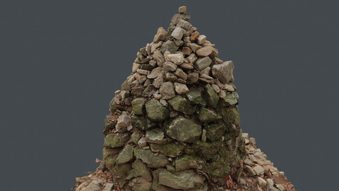 Photoscan_Rock_0003_only HighPoly Mesh (16K Texture)