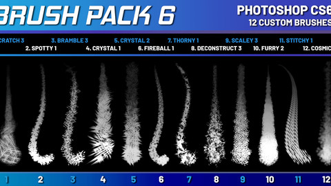 SHIDOOK BRUSH PACK 6 (Photoshop CS6+)