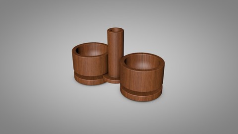 wooden salt shaker