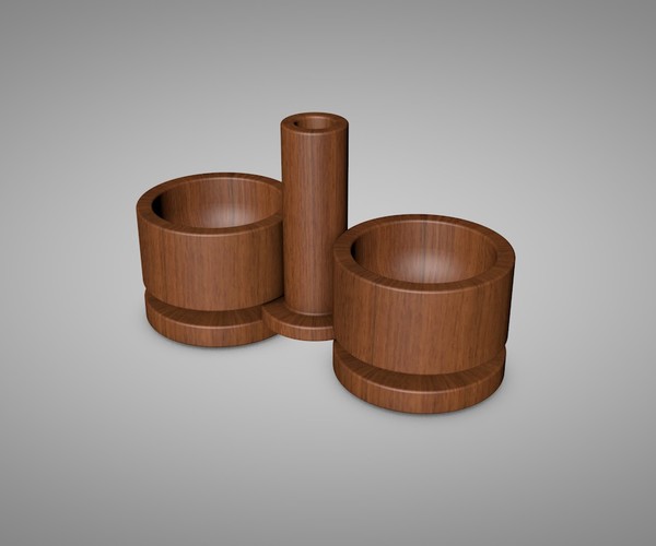 ArtStation wooden salt shaker Game Assets