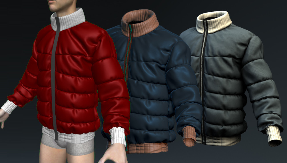 ArtStation - Male Padding cloth, low poly, game ready, 2x Time Lapse ...