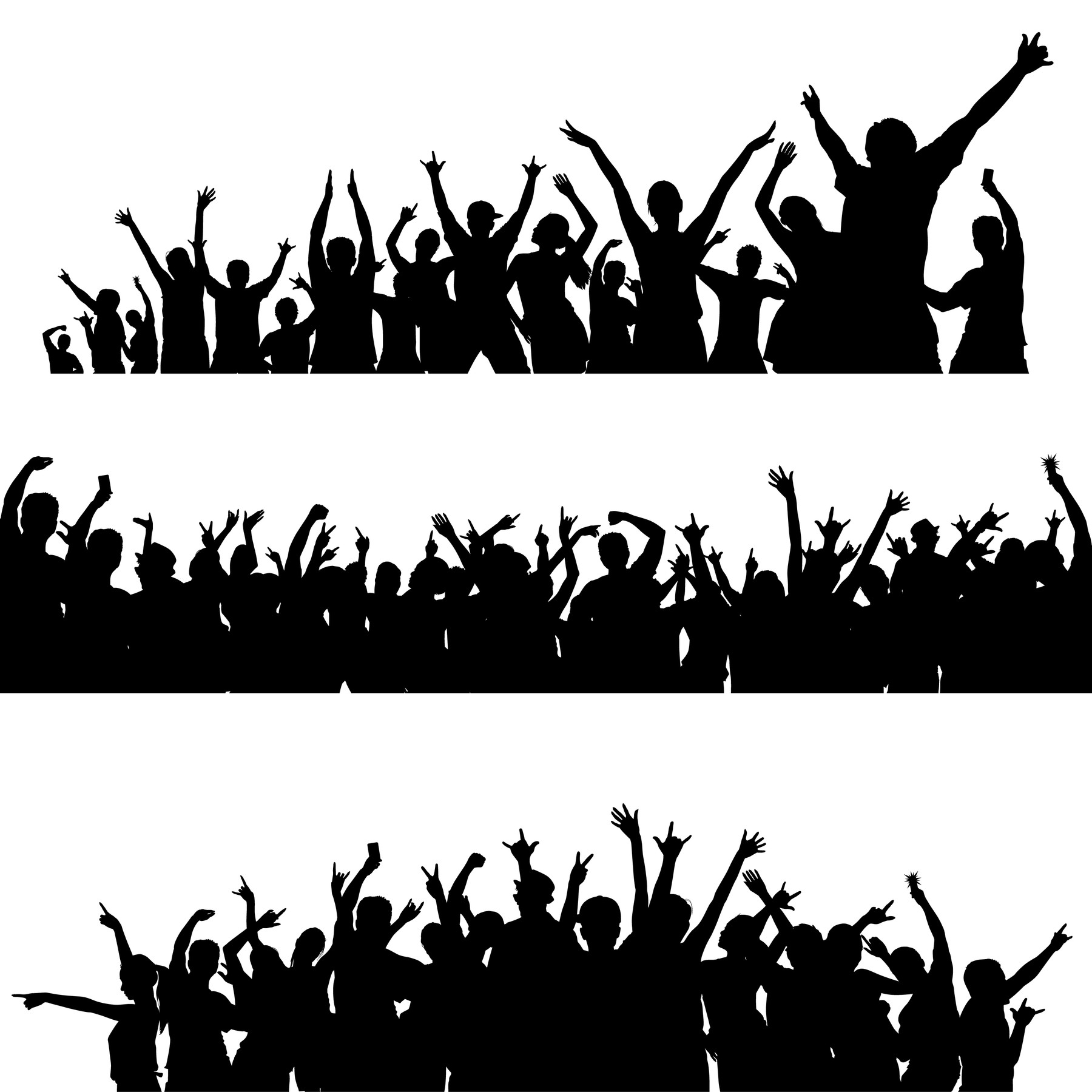 ArtStation - Vector Crowd Silhouettes | Game Assets