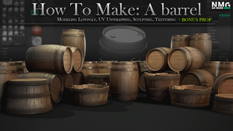 Wooden Barrel - Mini Tutorial