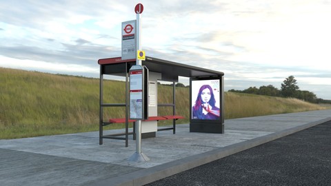 3D Bus Stop Model