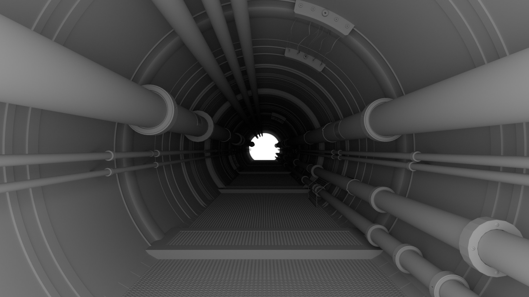 ArtStation Service Tunnel 3D Model Resources