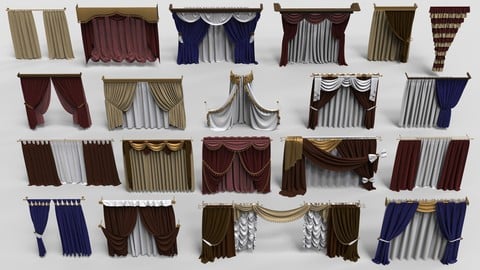 Curtains - part - 1 - 20 pieces