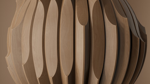 Procedural Curved Wood Stripes