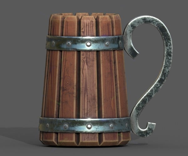 ArtStation - LowPoly Mug for FREE | Game Assets