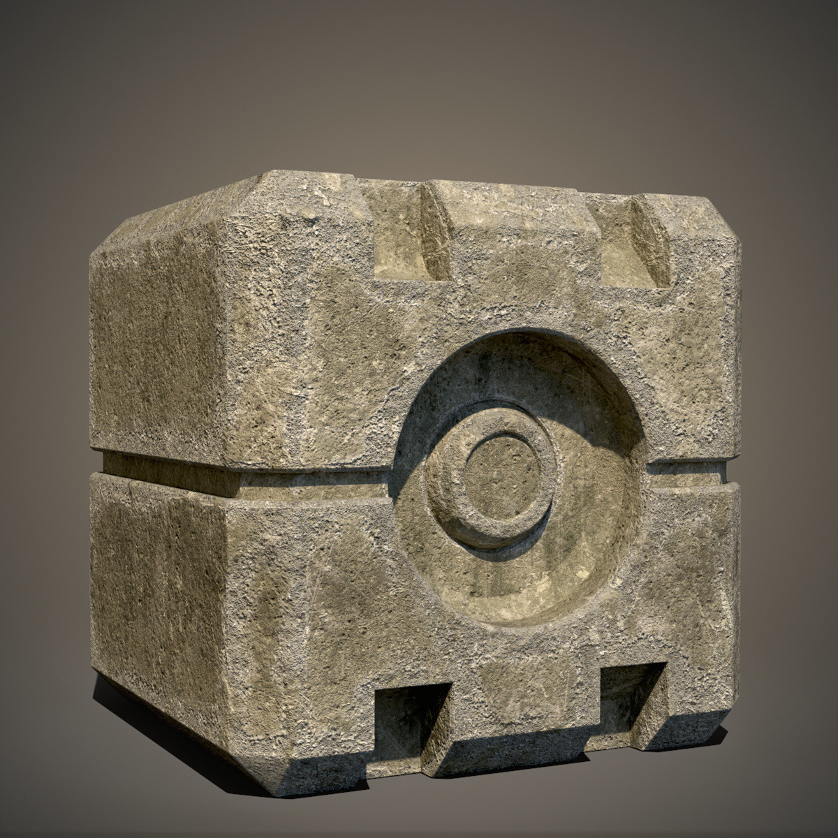 Artstation Old Bunker Concrete Smart Material Game Assets