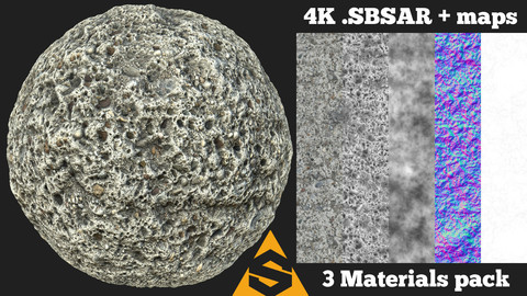 Concrete Ground Material Pack