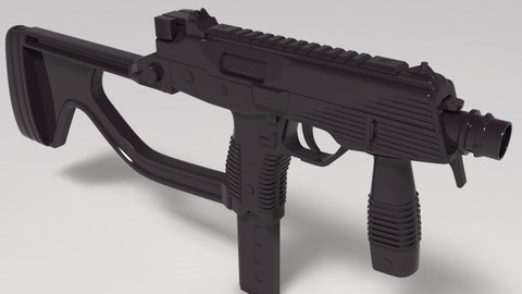 SubMachineGun HighPoly