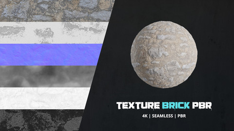 Texture Brick 4k Pbr - 16bit - 02