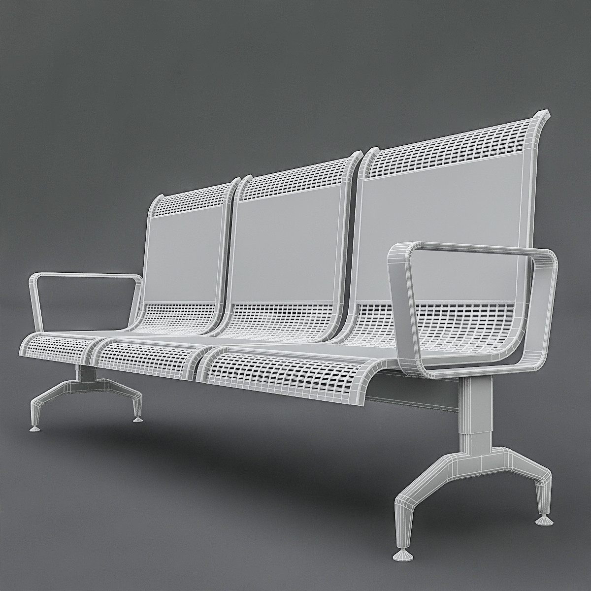 ArtStation - airport chairs | Game Assets