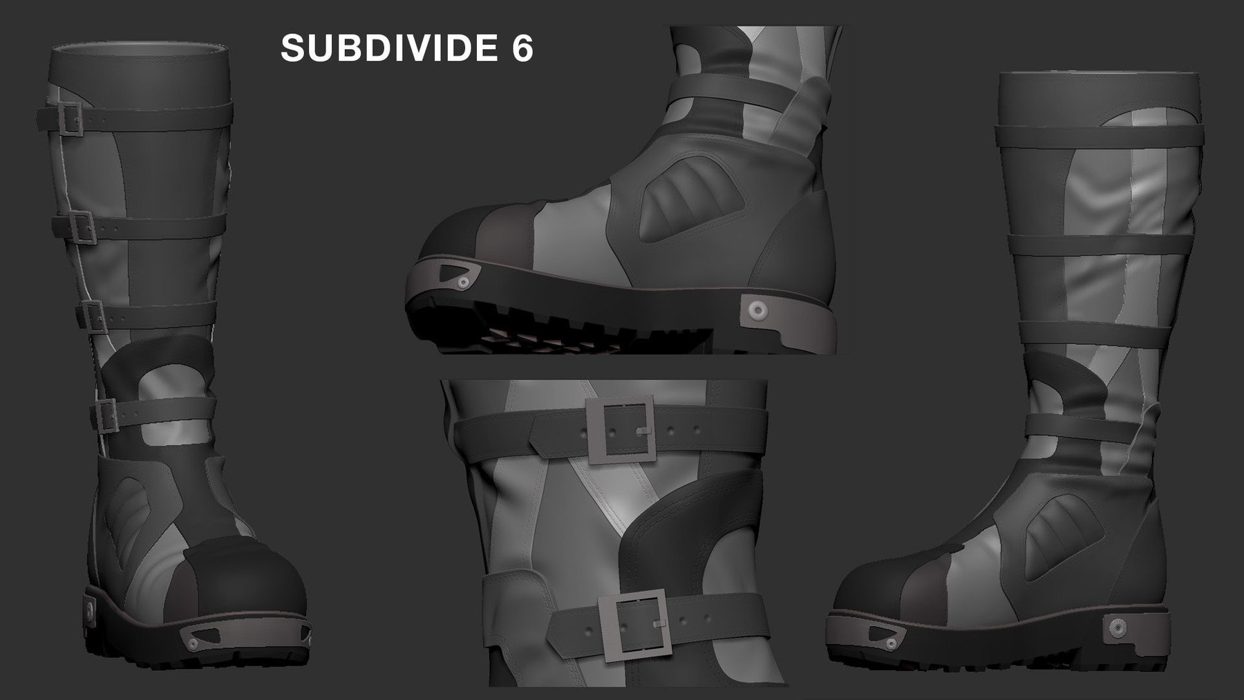 ArtStation - Military Boot | Game Assets