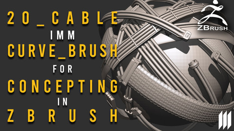Cable IMM Brush For Concepting In Zbrush
