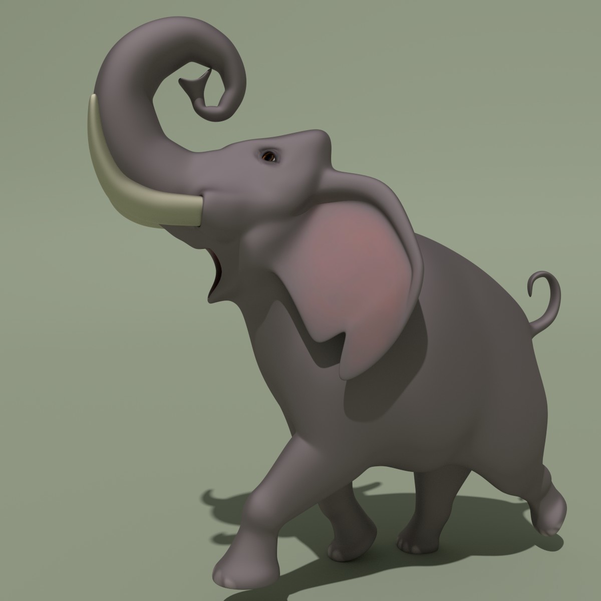 cute animated elephant