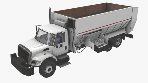 Box Mixer Truck International 7400