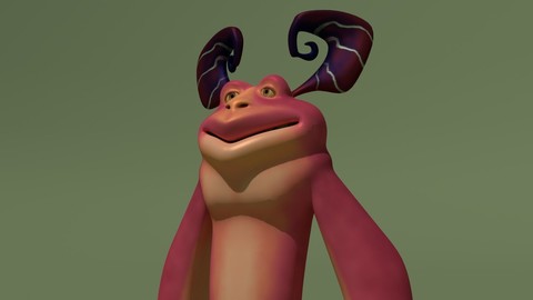 Cartoon Monster Pinky