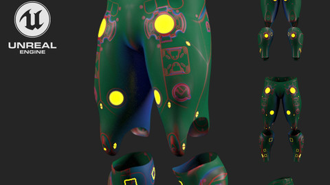 Scifi Legs Number01 - 3D Asset Game Model PBR - 3D model