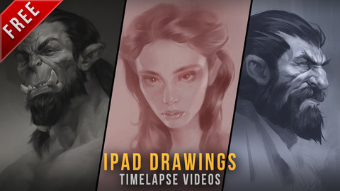 Free - Ipad sketches timelapse videos