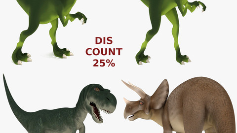 Rigged Dinosaurs Pack
