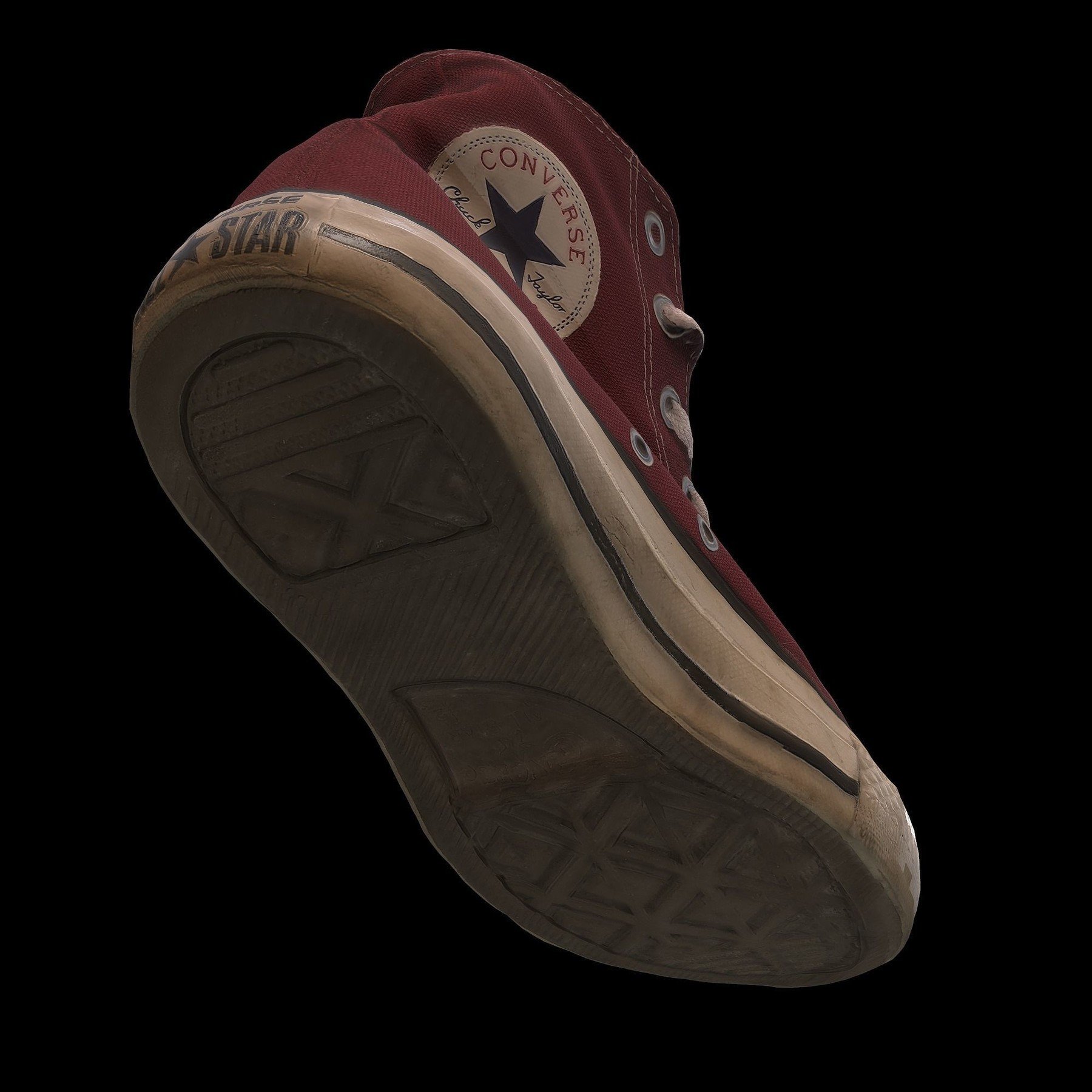 converse shoes 3d model