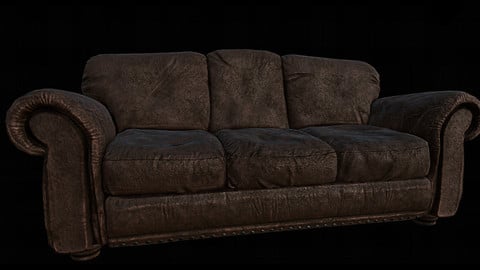 Dirty / Used Leather Couch (OLD VERSION, NON FIXED UV'S)