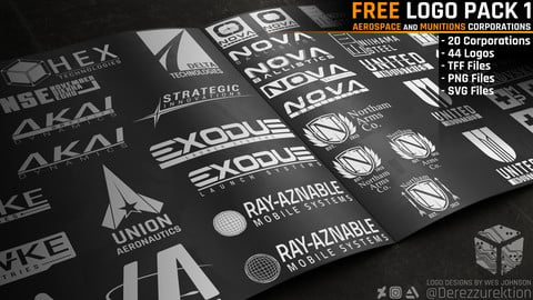 FREE Logo Pack 1 -  Aerospace and Munitions Corporations
