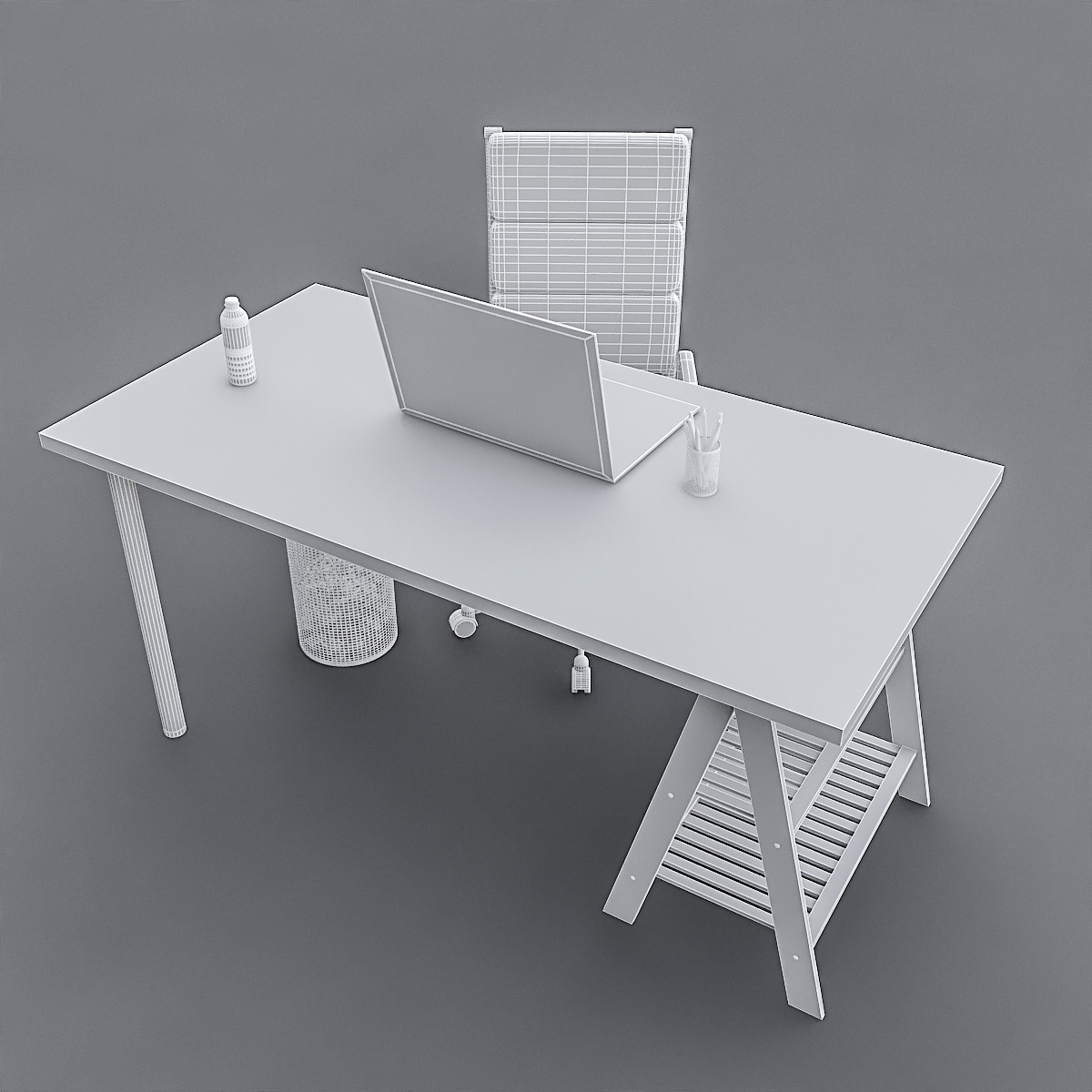 ArtStation - Study Desk 02 | Game Assets