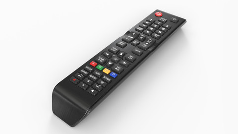 Low-poly PBR TV Remote