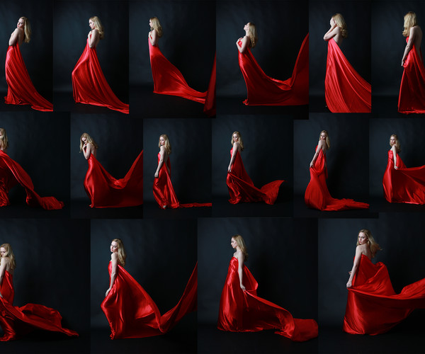ArtStation - Red Silk reference Pack | Resources