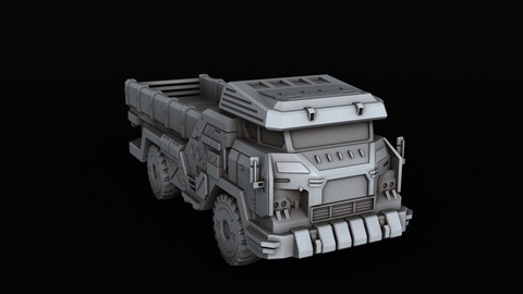 BATTLETECH Cargo Truck 3D print model