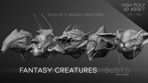 "Fantasy Creatures" busts